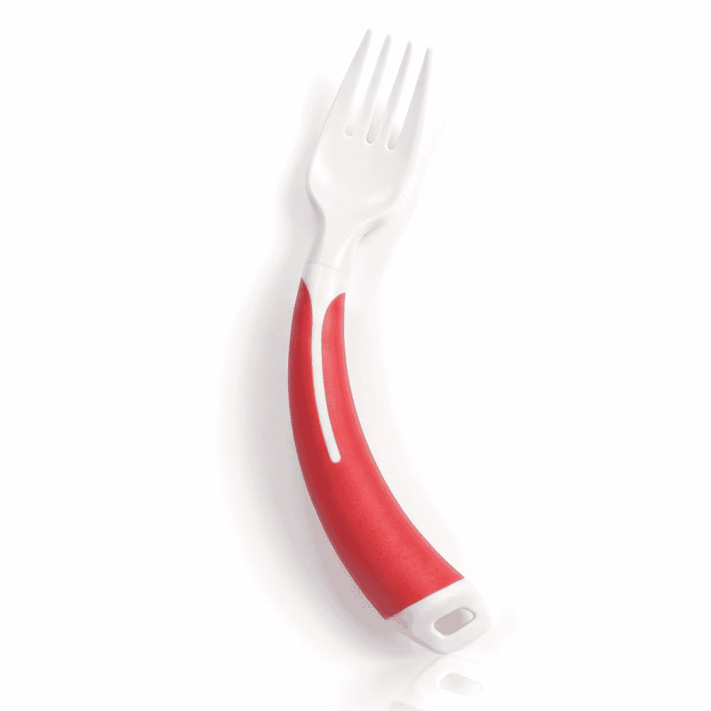 curved fork left hand red