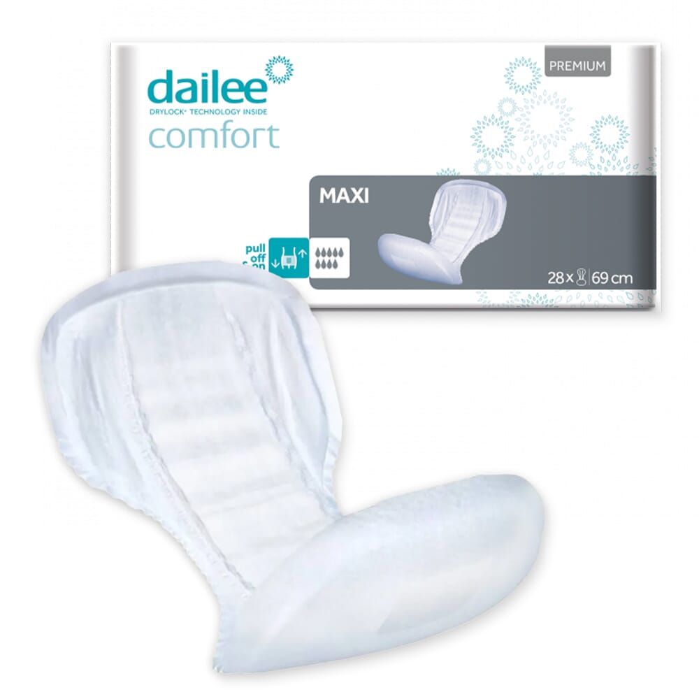 View Dailee Comfort Incontinence Pads Dailee ComfortMaxi Case of 1 x 28 information