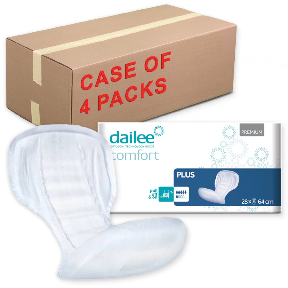 View Dailee Comfort Incontinence Pads Dailee ComfortPlus Case of 4 x 28 information