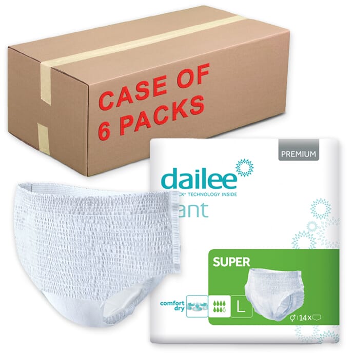 dailee pant premium super l 110 140cm case of 6 x 14