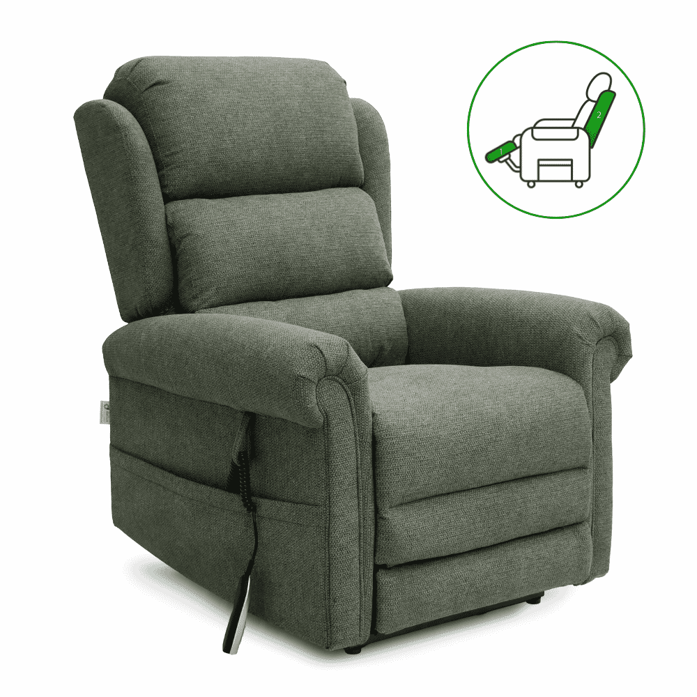 dallux everest dual motor riser recliner chair forest