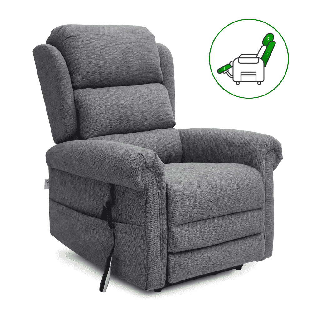 dallux everest triple motor riser recliner chair granite