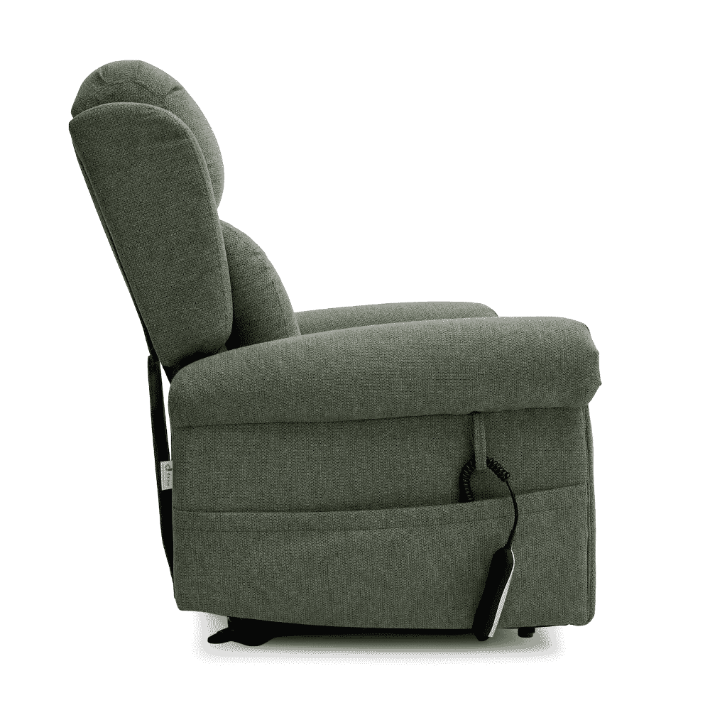 dallux everest triple motor riser recliner chair side view