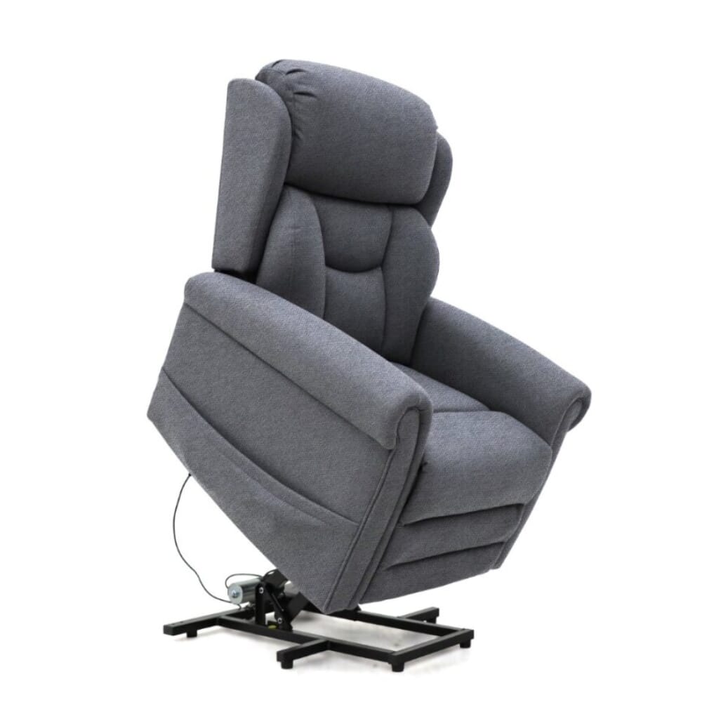 dallux nevis dual motor riser recliner chair grey rising