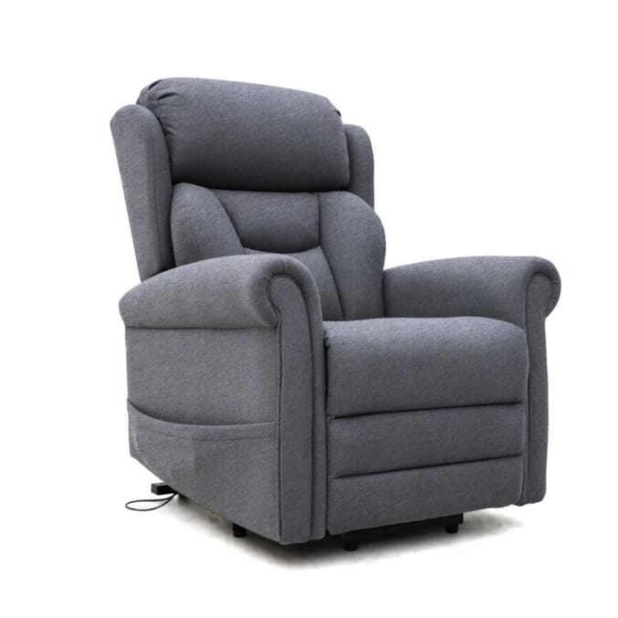 dallux nevis dual motor riser recliner chair grey