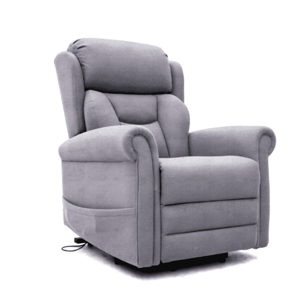 dallux nevis four motor riser recliner chair grey