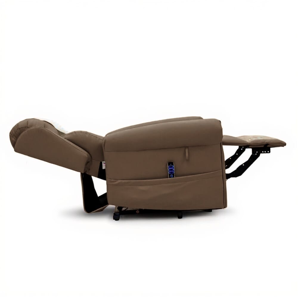 dallux nevis healthcare luxury rise recline chair chestnut reclining