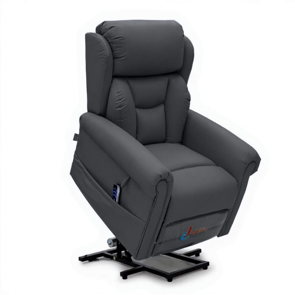 dallux nevis healthcare luxury rise recline chair slate rising