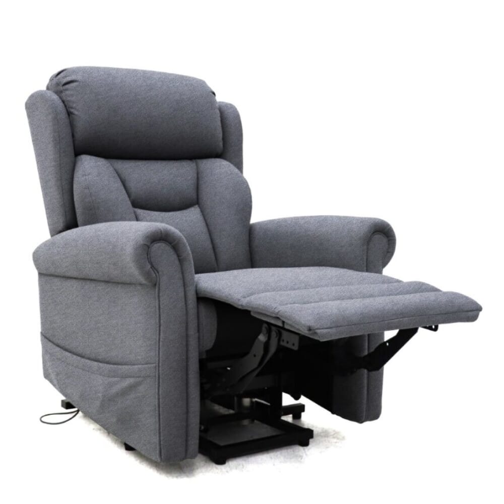 dallux nevis triple motor riser recliner chair grey reclining