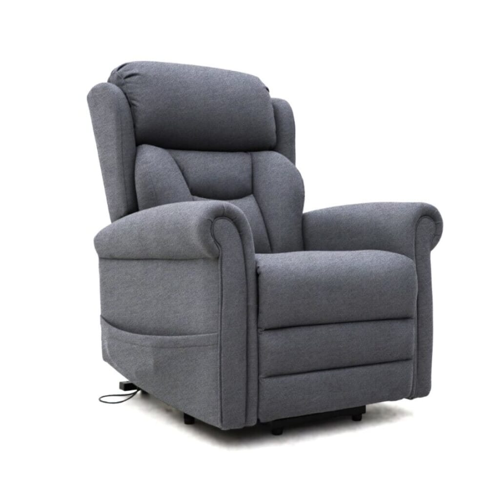 View Dallux Nevis Triple Motor Riser Recliner Chair Grey information