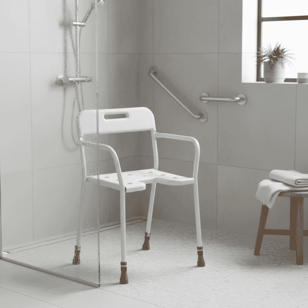 darenth height adjustable shower chair lifestyle