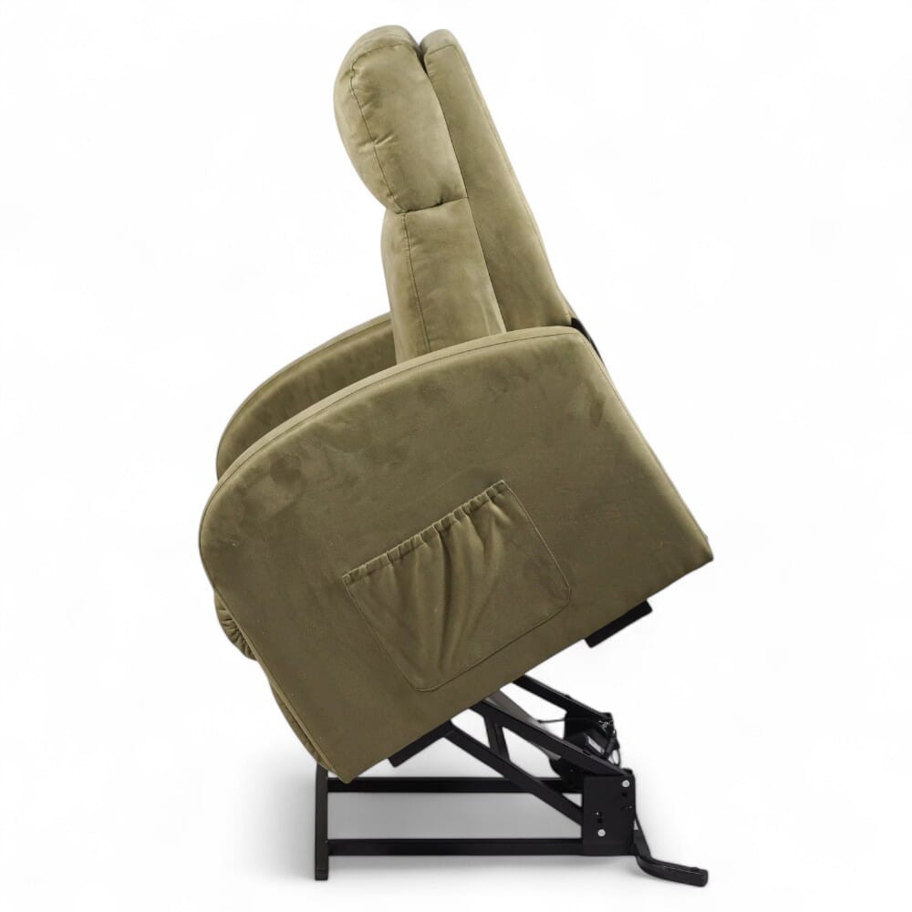 daresbury riser recliner chair sage rising side view