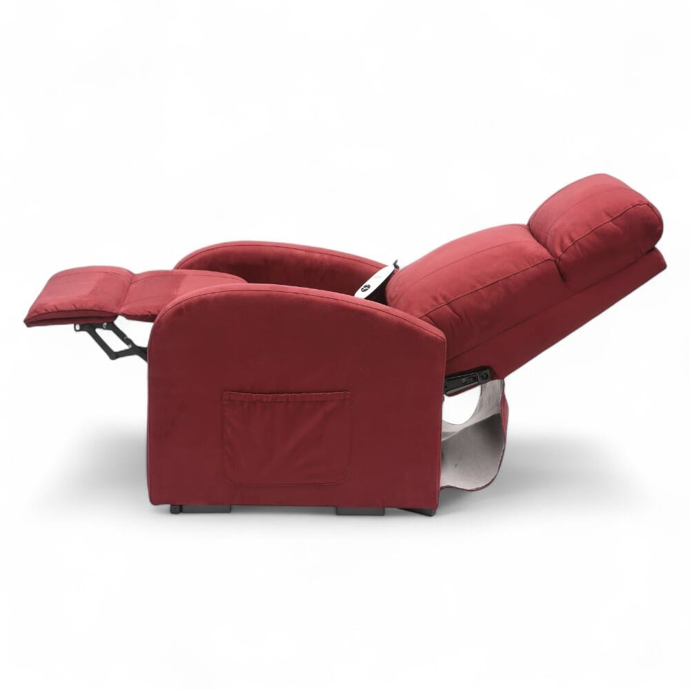 daresbury riser recliner chair wine reclining side view