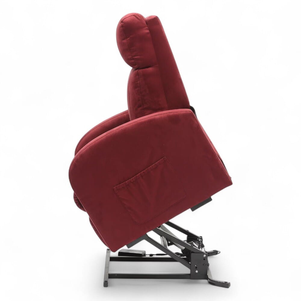 daresbury riser recliner chair wine rising side view