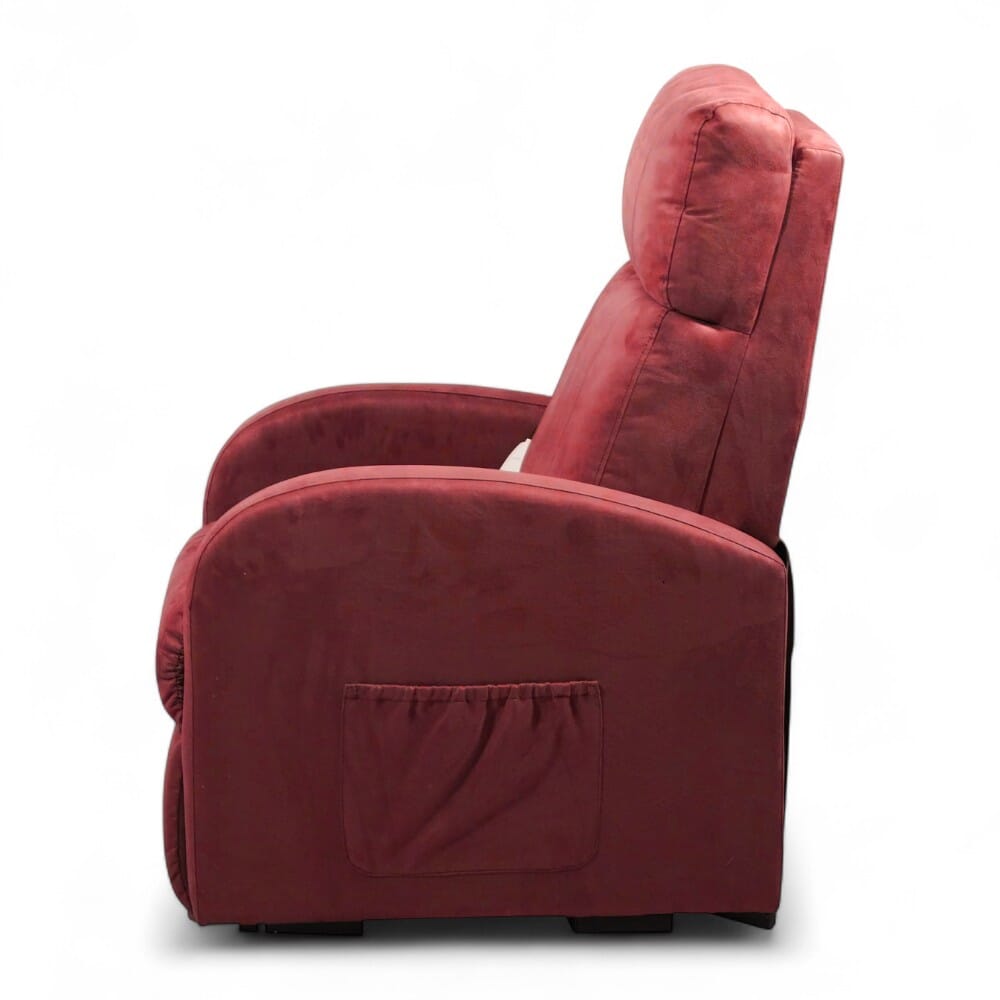 daresbury riser recliner chair wine side view