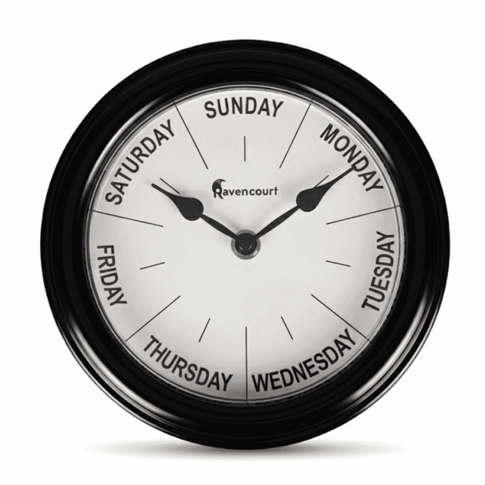 Day of the Week Wall Clock