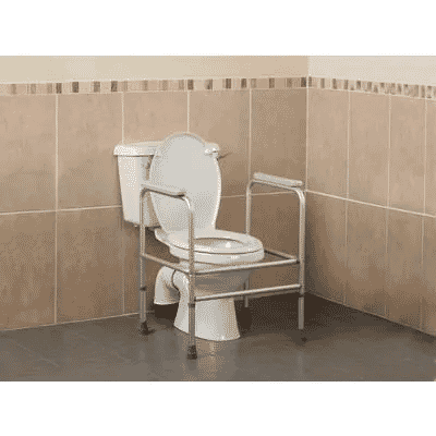 View Days Adjustable Aluminium Toilet Surround without Floor Fixing Feet information