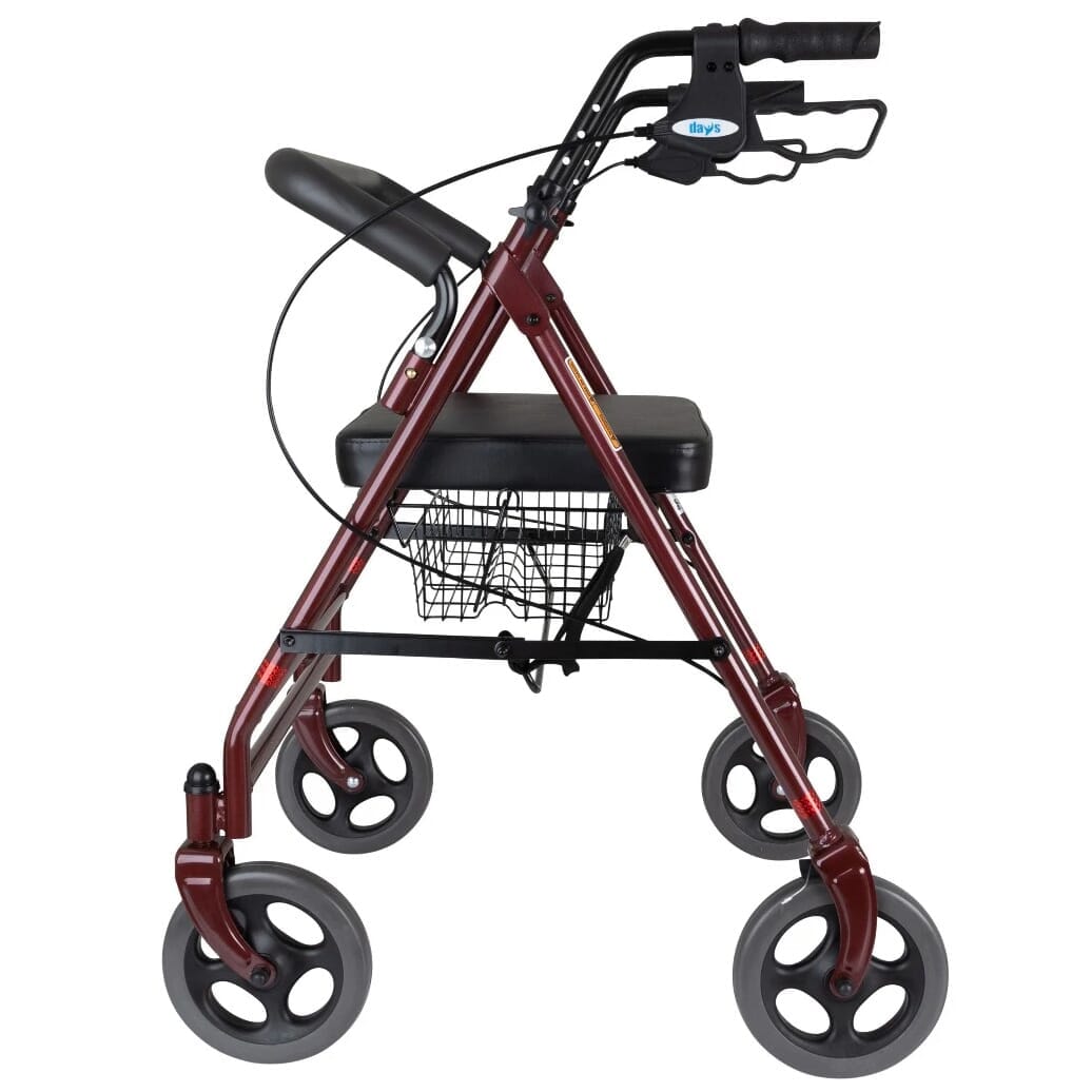 days bariatric heavy duty rollator 111 from side