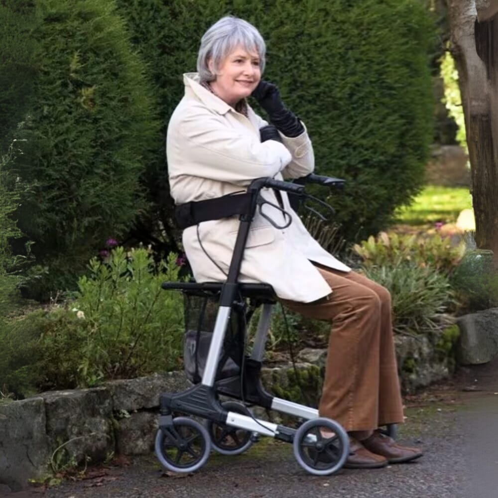 days deluxe lightweight rollator in use
