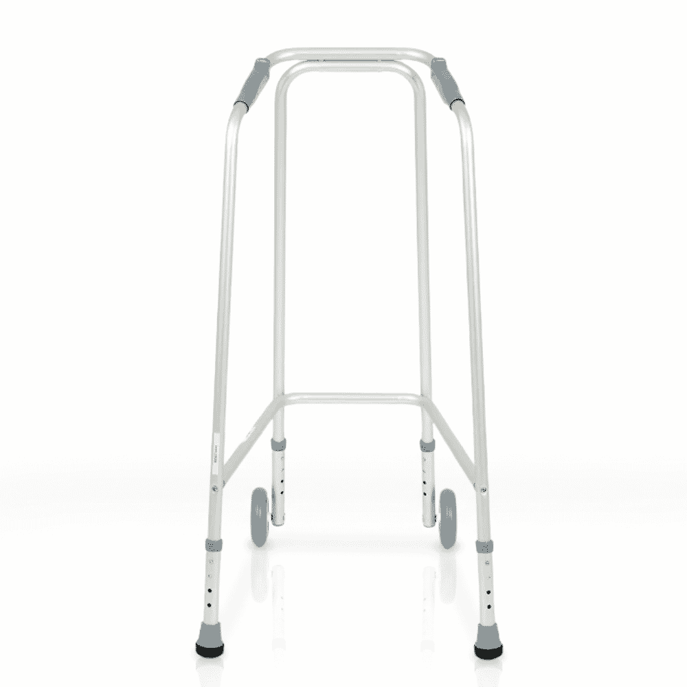 days height adjustable wheeled walking frame narrow large back