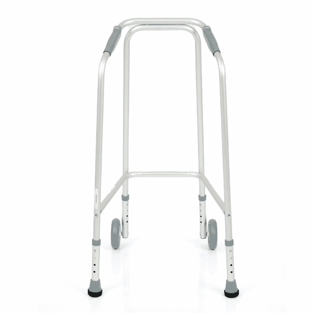 days height adjustable wheeled walking frame narrow medium back