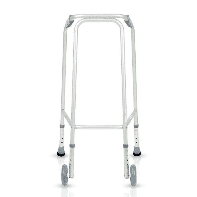 days height adjustable wheeled walking frame narrow medium