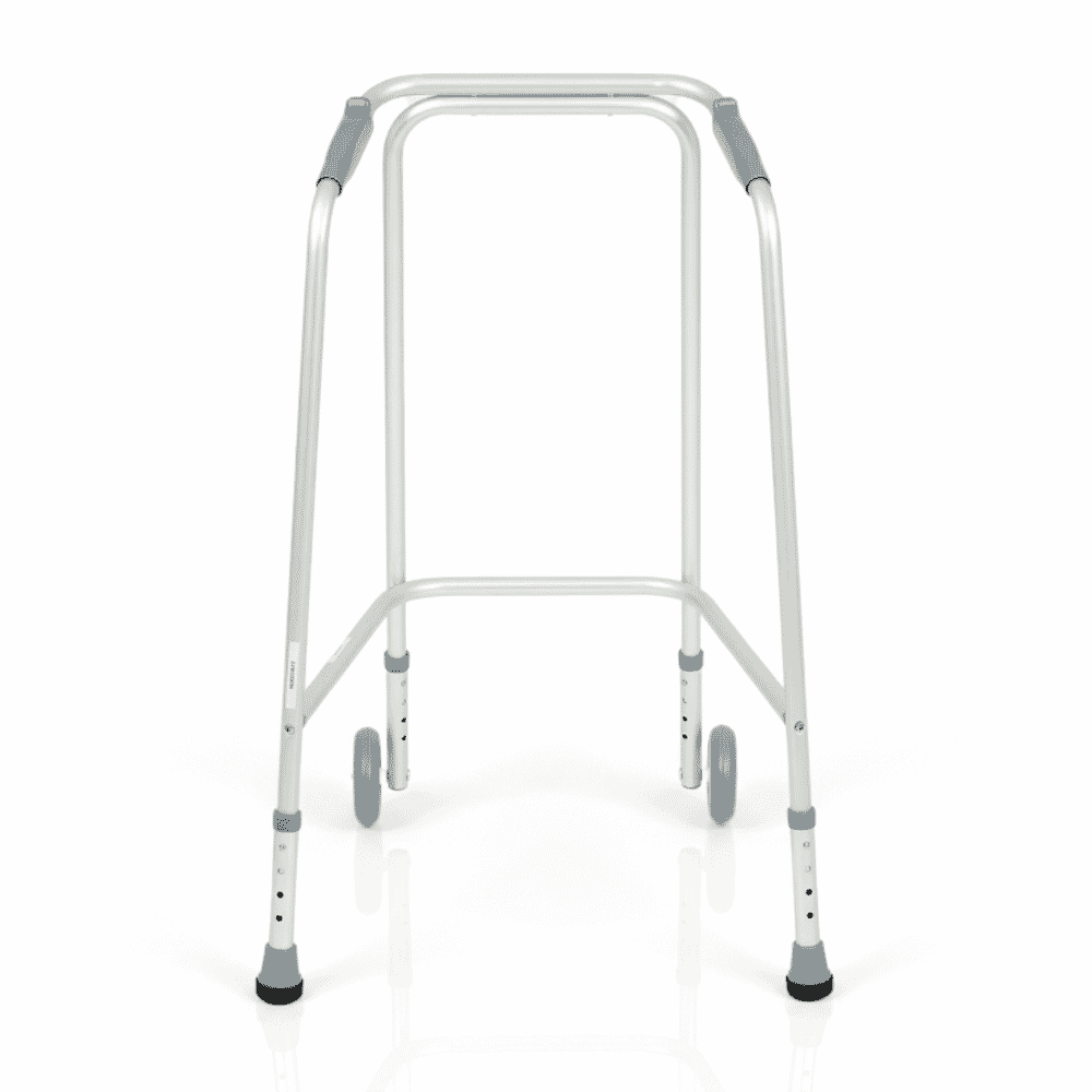 days height adjustable wheeled walking frame standard medium back