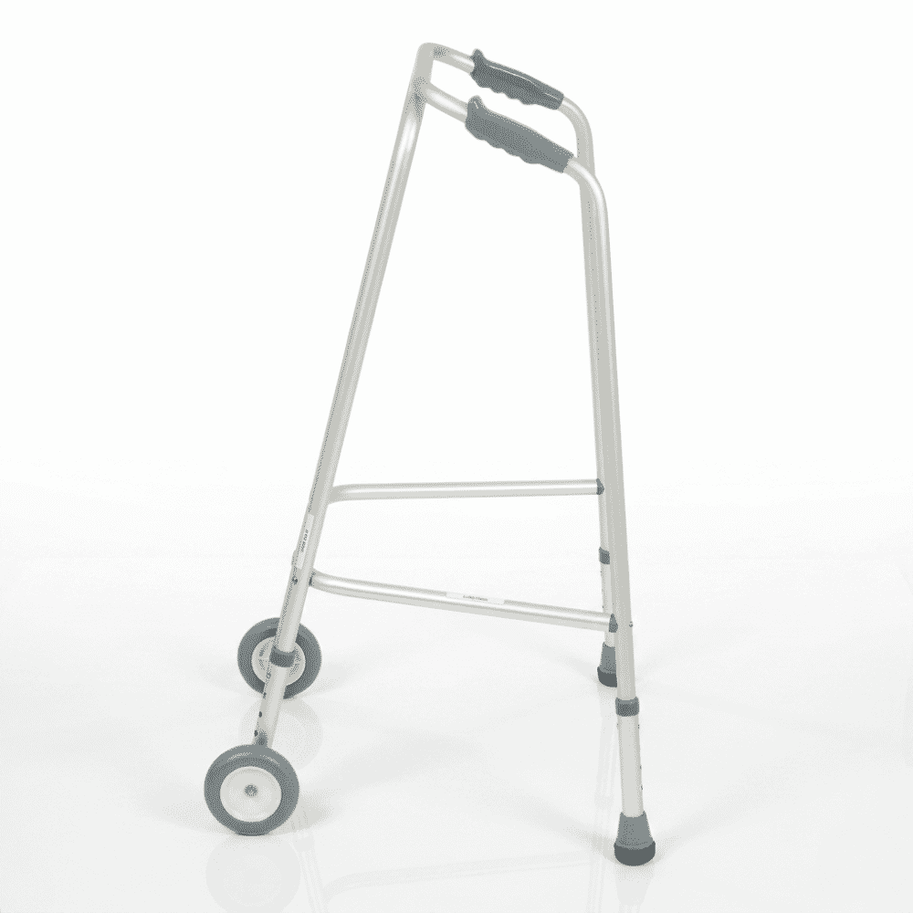 days height adjustable wheeled walking frame standard medium side