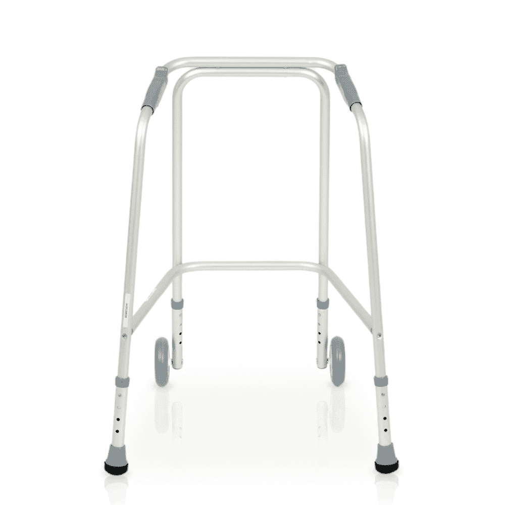 days height adjustable wheeled walking frame standard small back