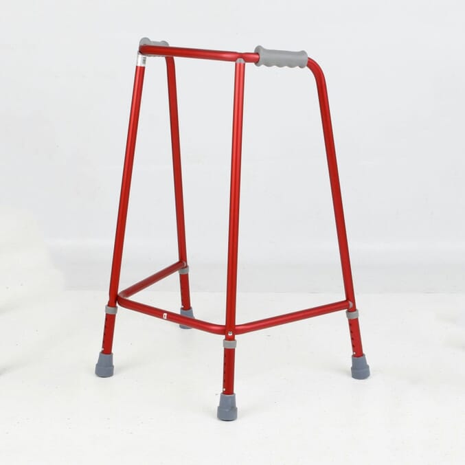 days red walking frames adjustable height