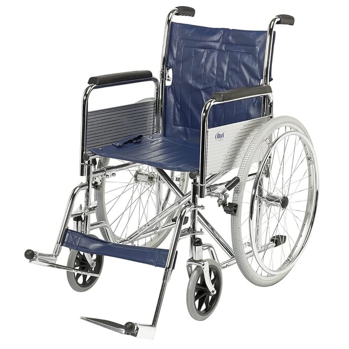 days self propelled wheelchair showing footrest difference