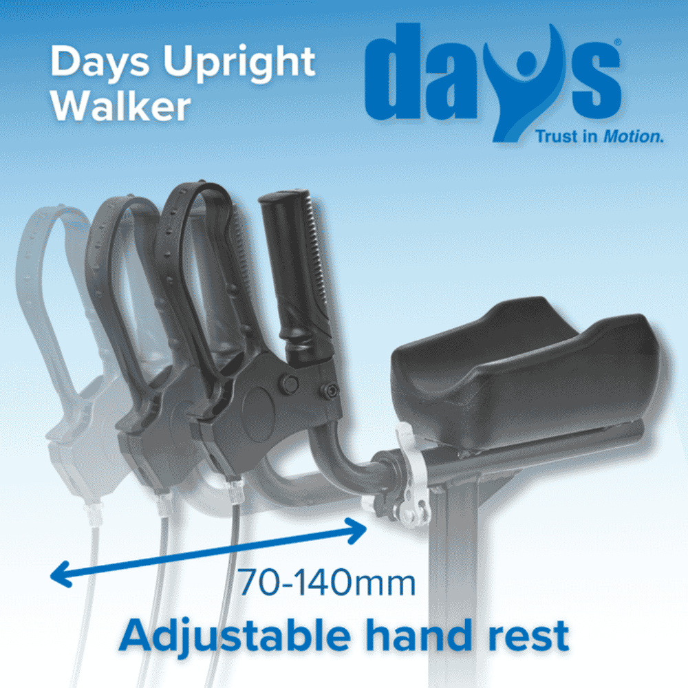 days upright walker handle adjustment