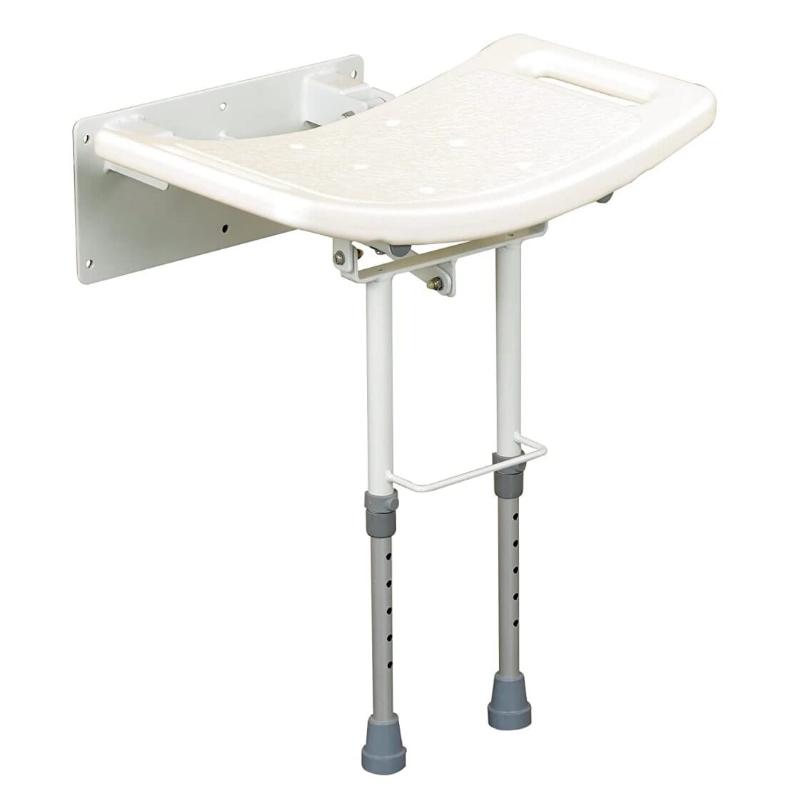 View Days Wall Mounted Shower Seat with Legs Aluminium information