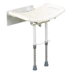 Days Wall Mounted Shower Seat with Legs - Aluminium