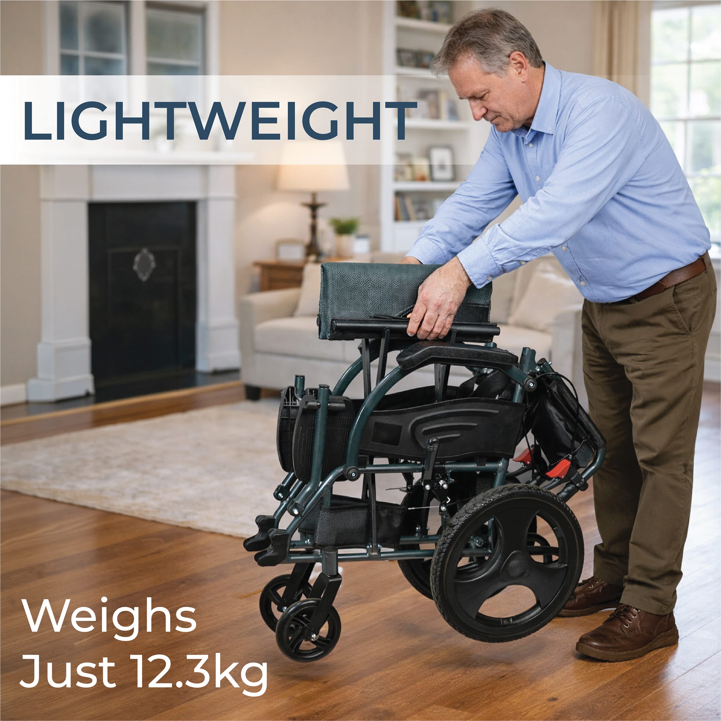 deluxe attendant propelled wheelchair 20 6