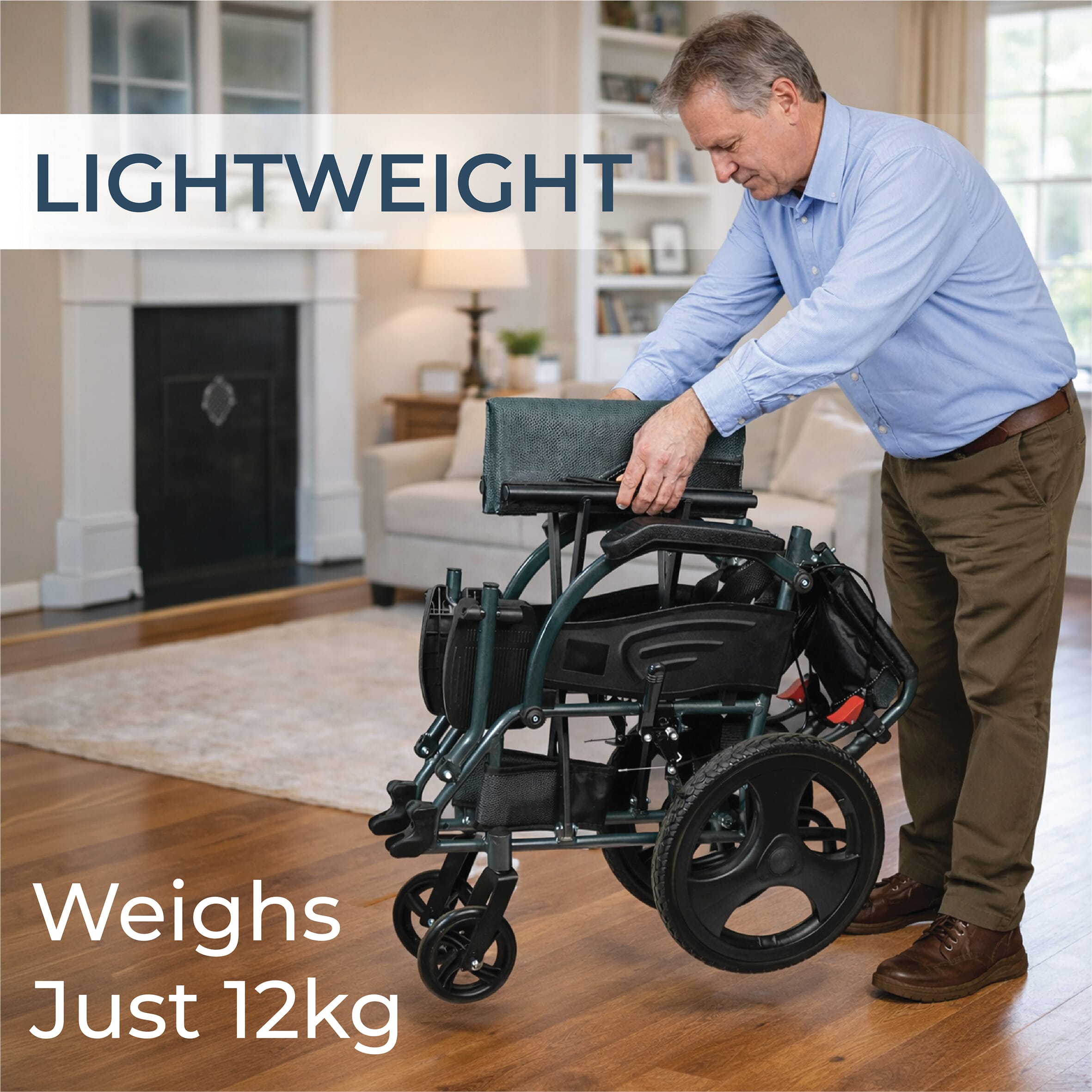 deluxe attendant propelled wheelchair 5