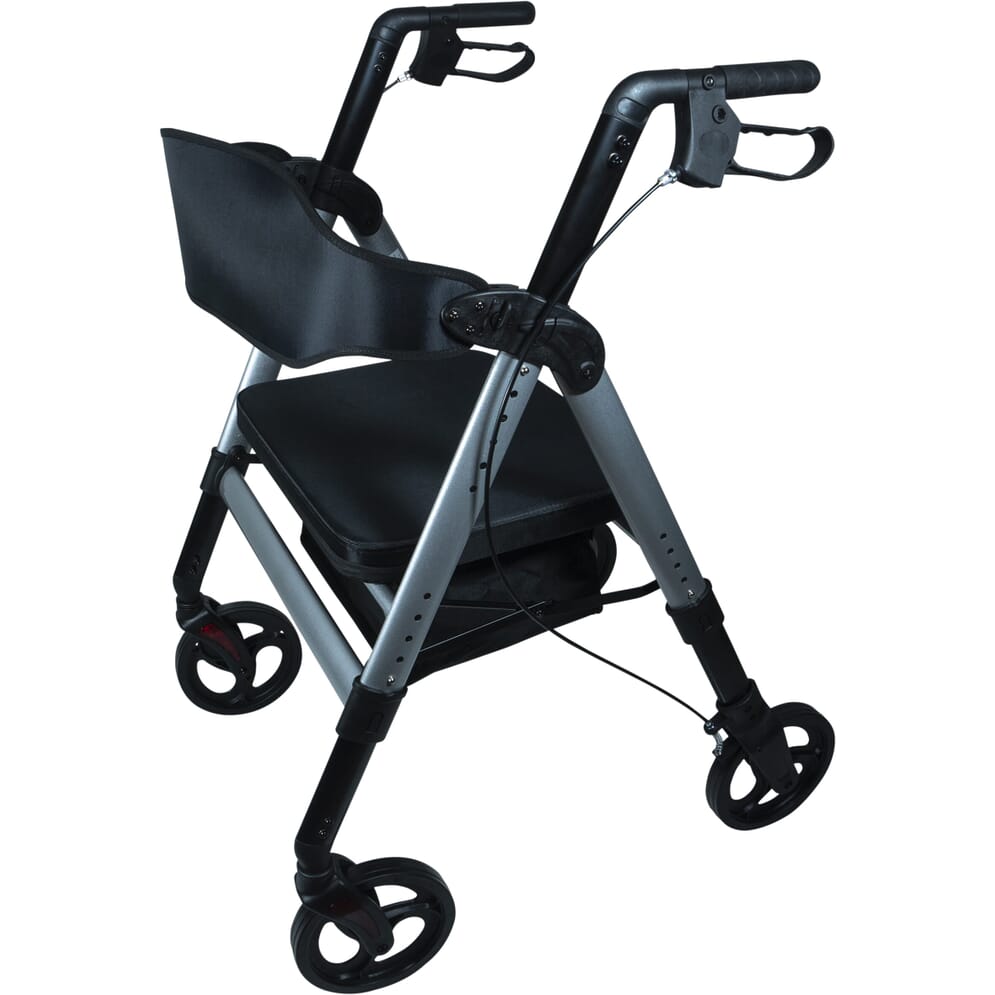 deluxe bariatric four wheeled rollator
