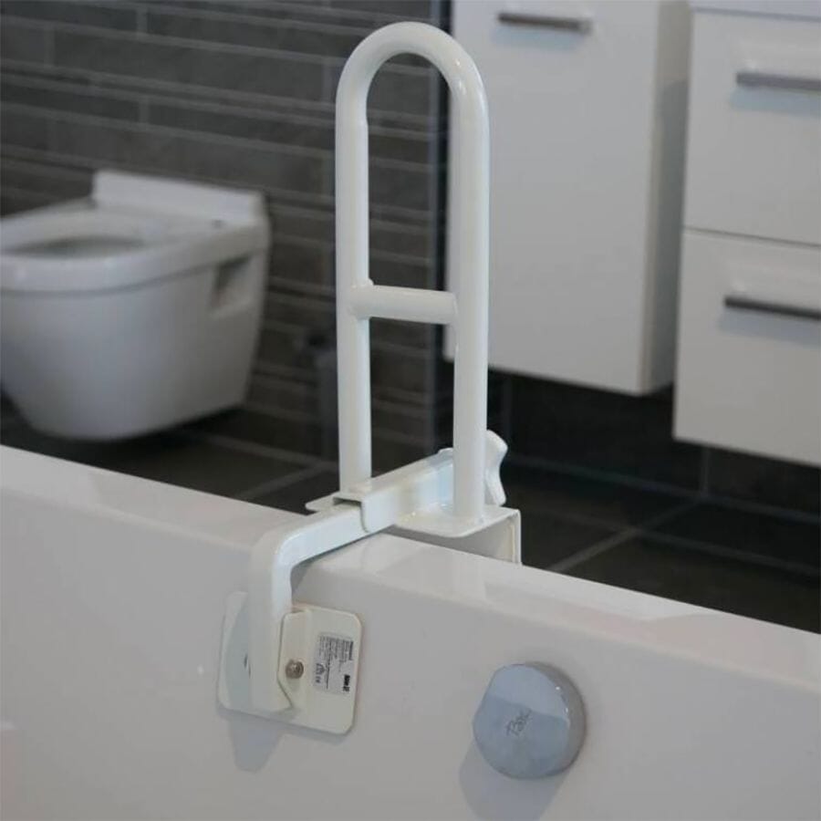 deluxe bathtub grab bar in bath