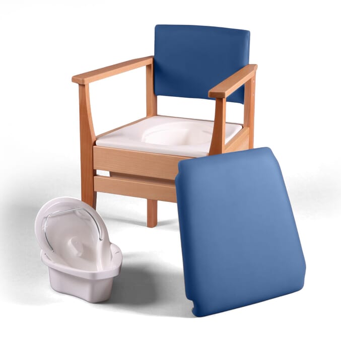 deluxe commode chair navy seat off