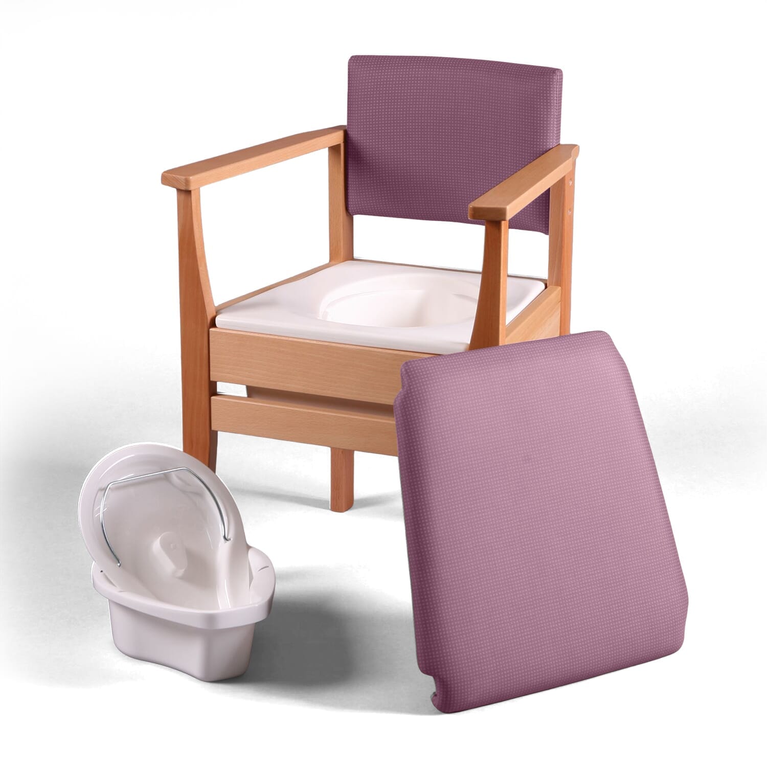 deluxe commode chair pink seat off