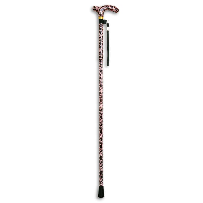 deluxe folding walking cane femme