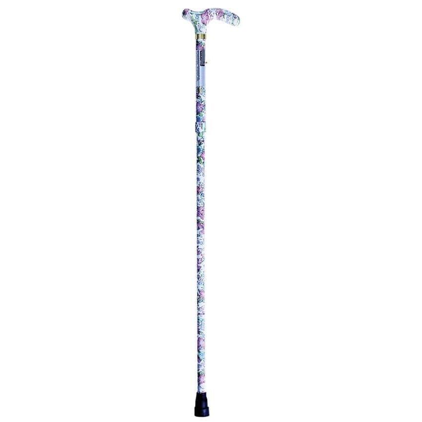 View Deluxe Folding Walking Cane Floral information