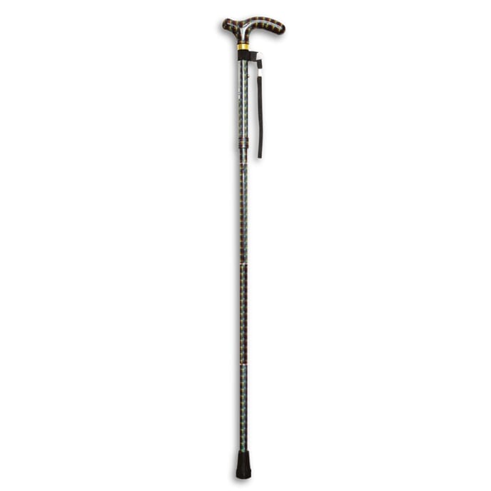 deluxe folding walking cane homme