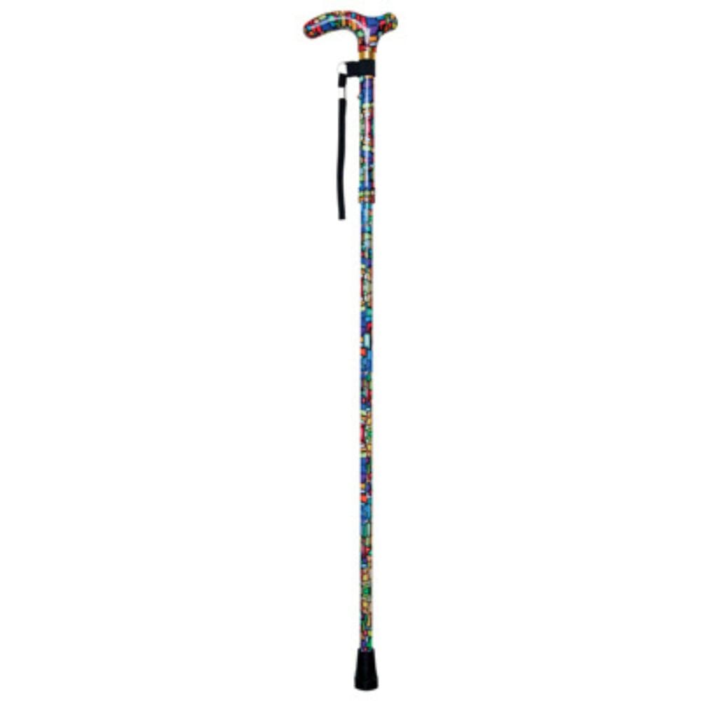 View Deluxe Folding Walking Cane Mosaic information