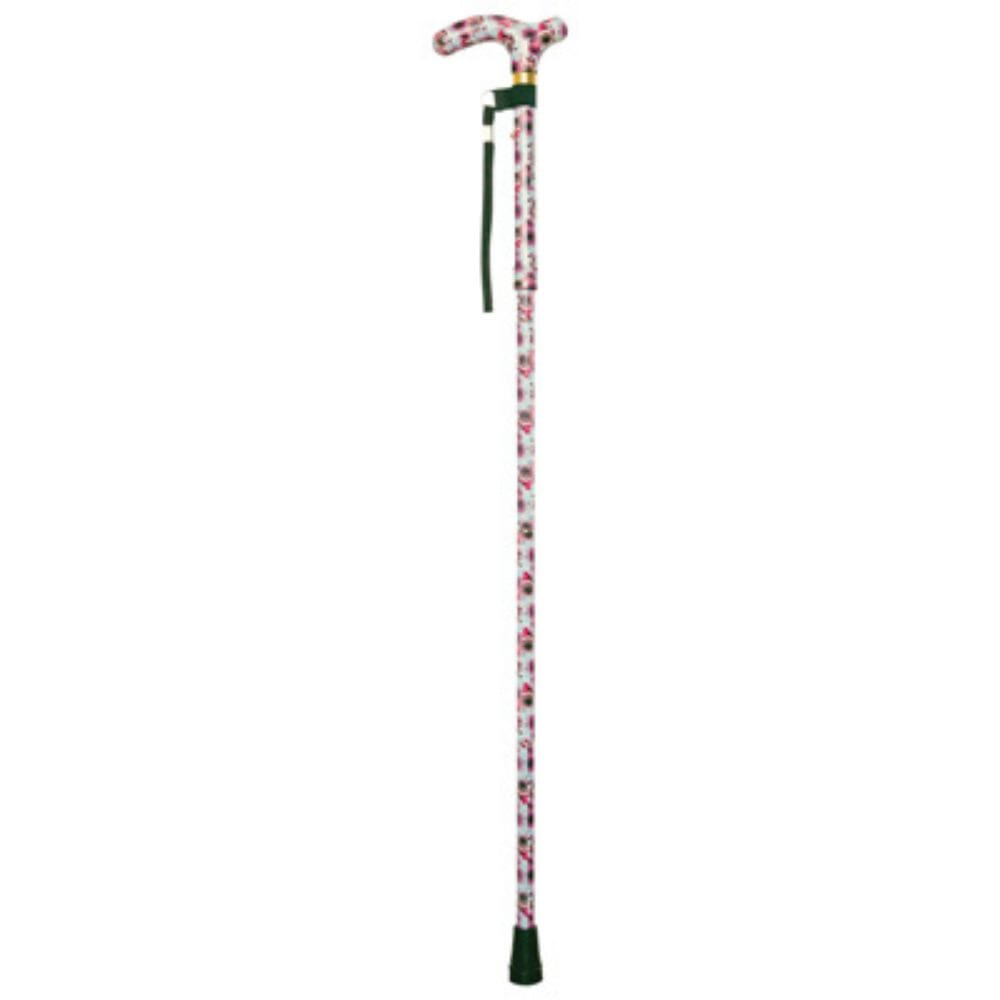 View Deluxe Folding Walking Cane Rose information