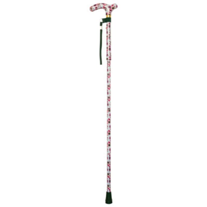 deluxe folding walking cane rose