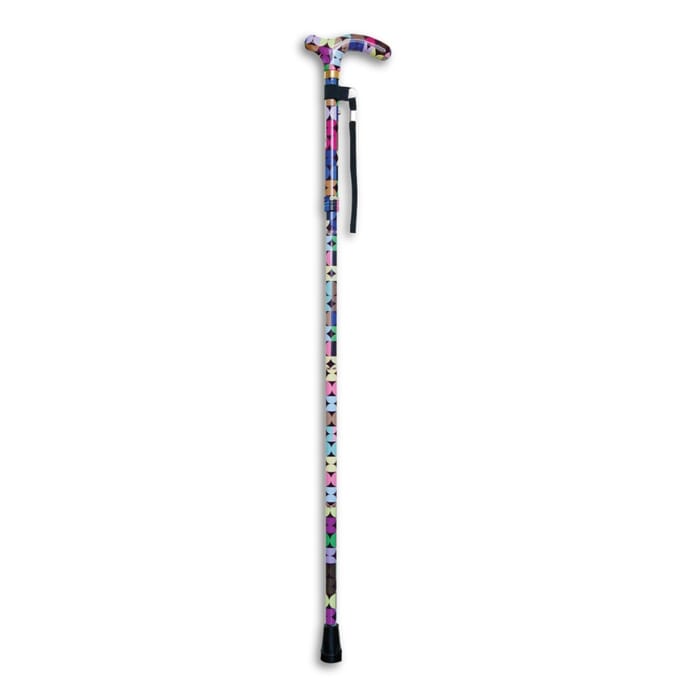 deluxe folding walking cane sixties