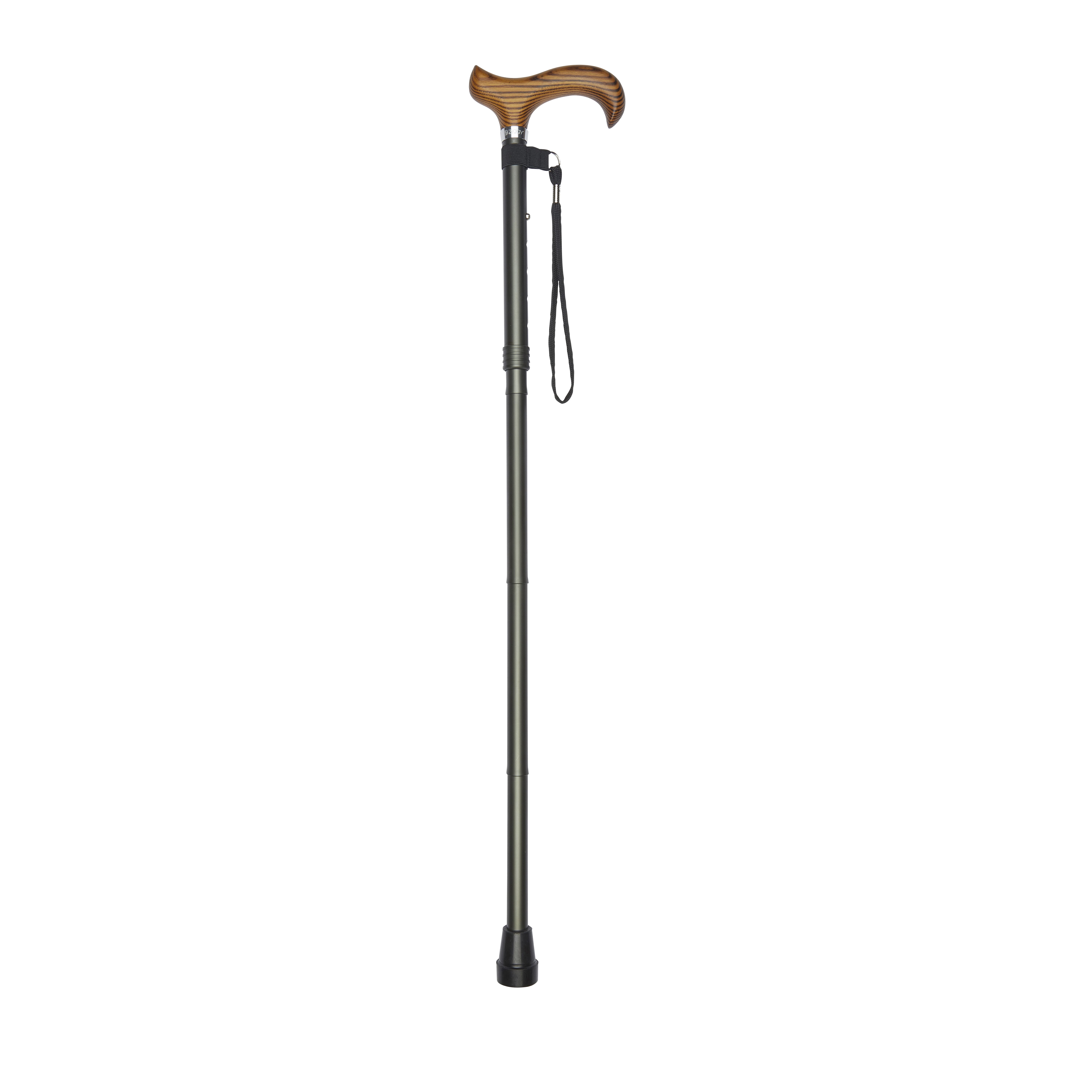 deluxe folding walking stick grey