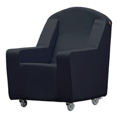 Deluxe Kirton Stirling Chair - Black Dartex - Black Vinyl