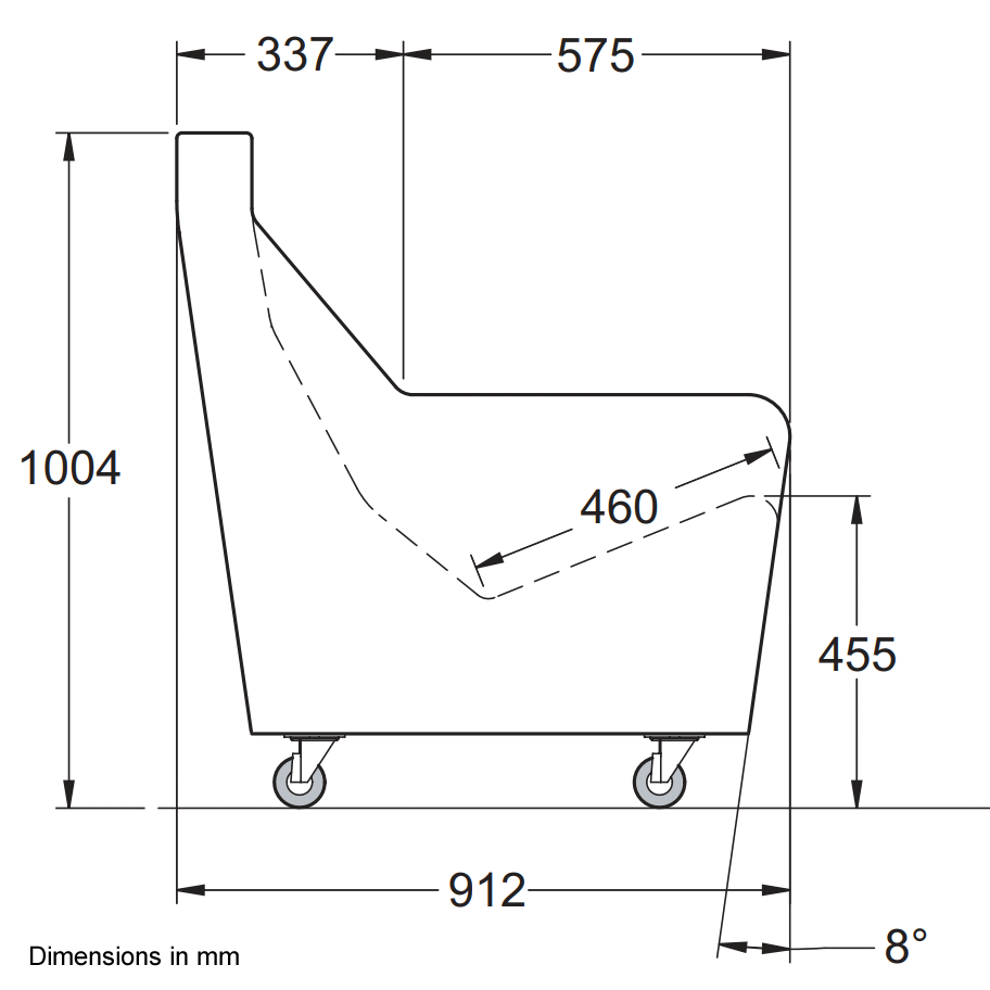 deluxe kirton stirling chair diagram side